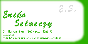 eniko selmeczy business card